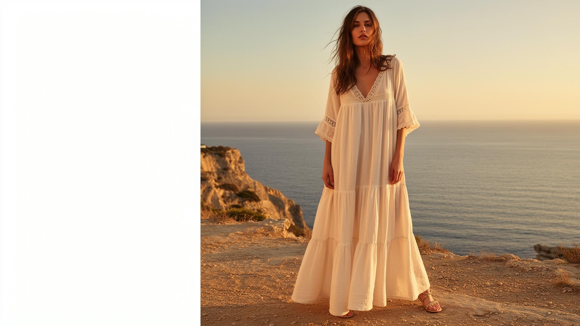 MŌRENA campaign — Mediterranean luxury boho